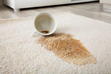 coffee on carpet