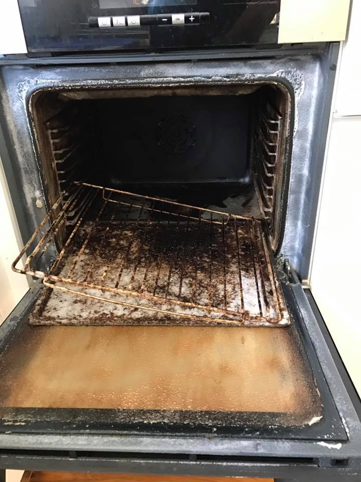 dirty oven, professional oven cleaning